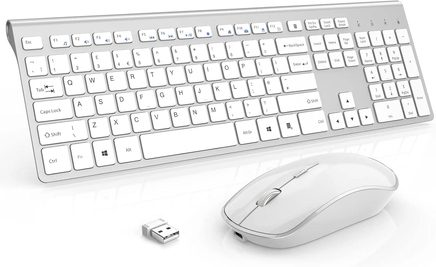 JOYACCESS Wireless Keyboard and Mouse Combo, JOYACCESS 2.4G Slim Wireless - Charm Trendify 