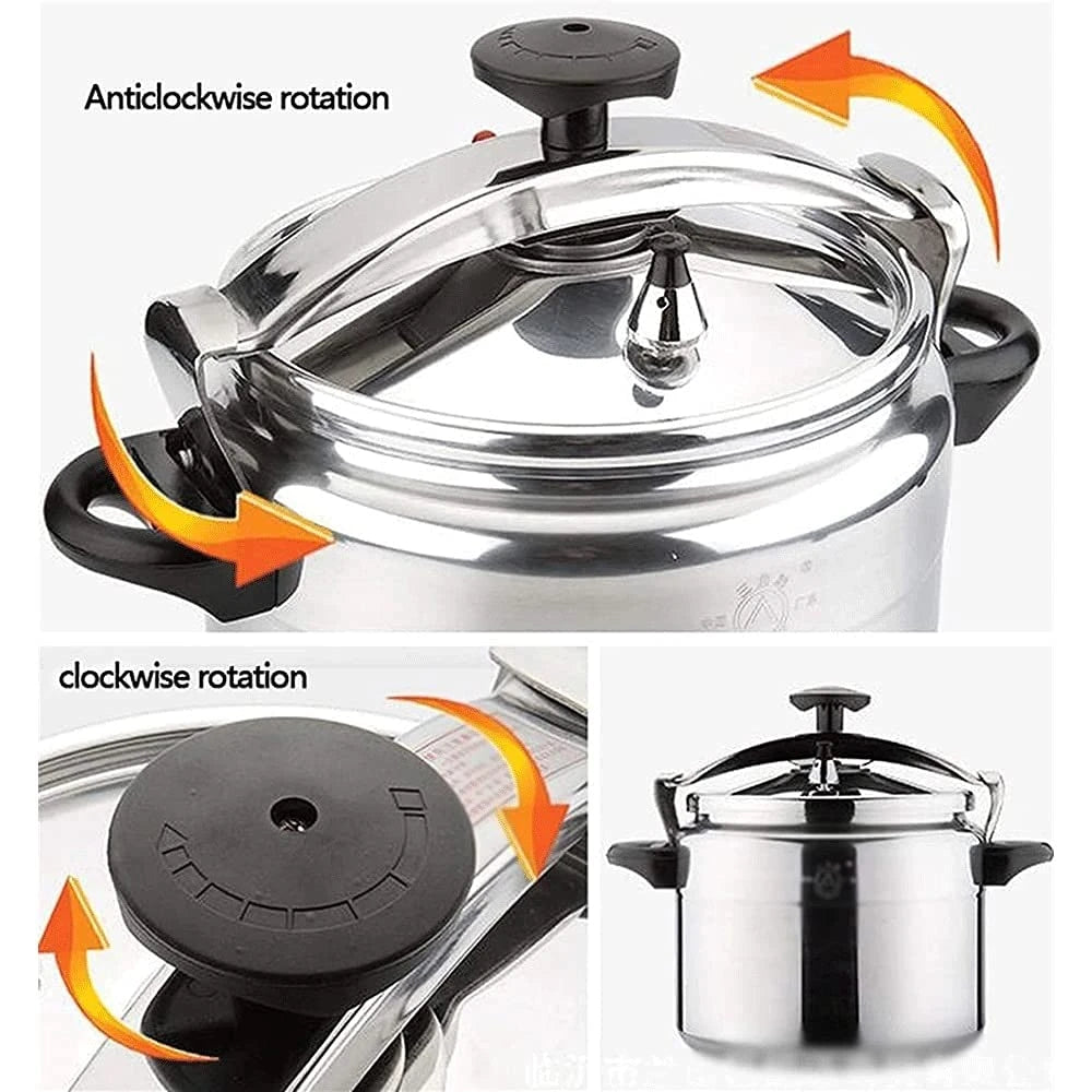 9 Liter Pressure Cooker, Stainless Steel - Charm Trendify 