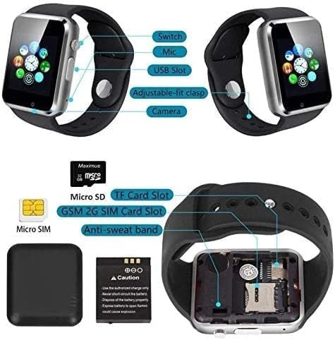 A1 Bluetooth Smart Watch Sport Pedometer With SIM Camera Smartwatch for Android - Charm Trendify 