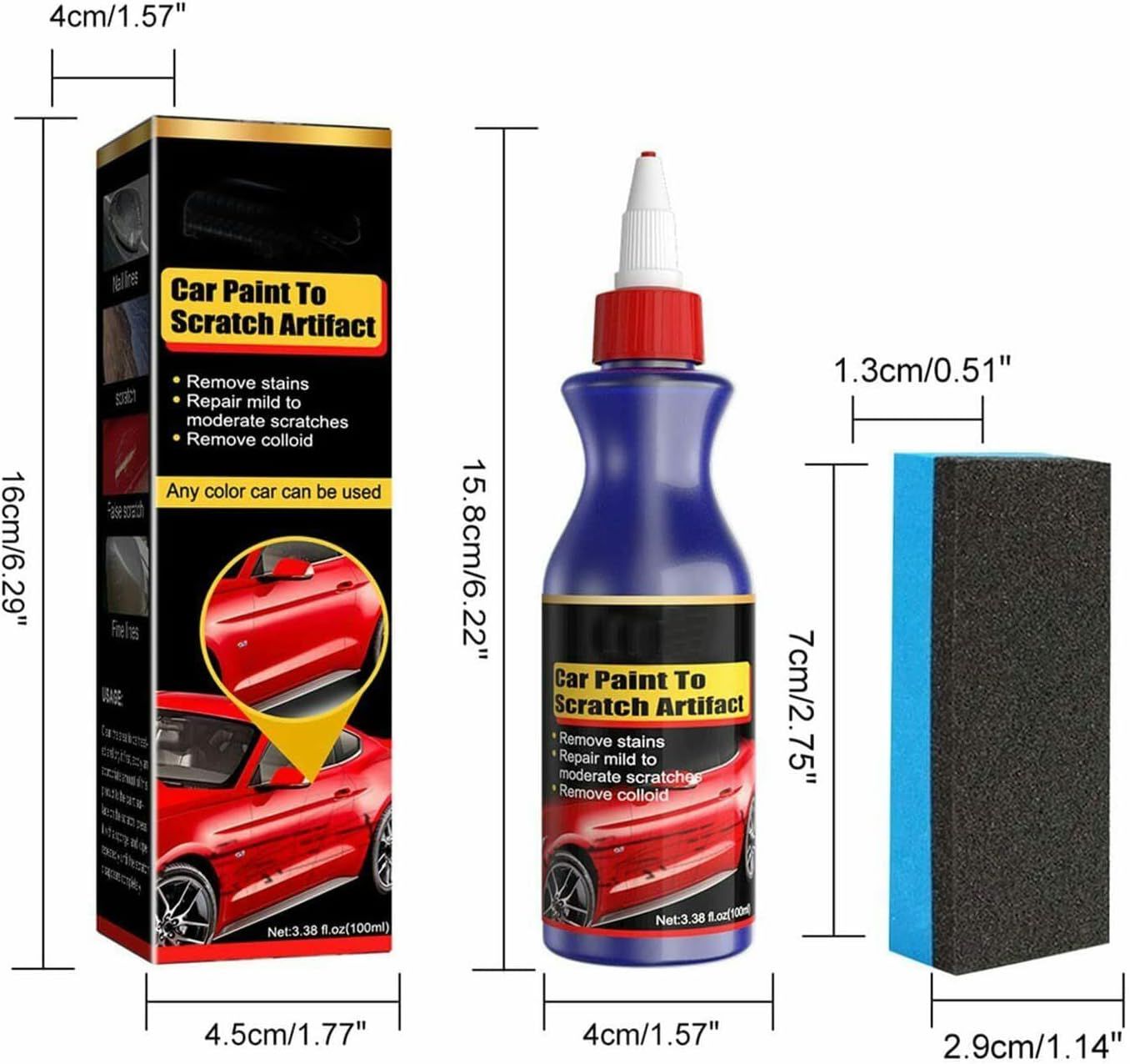 Car Scratch Remover Repair Kit – Instant Paint Restoration & Protection