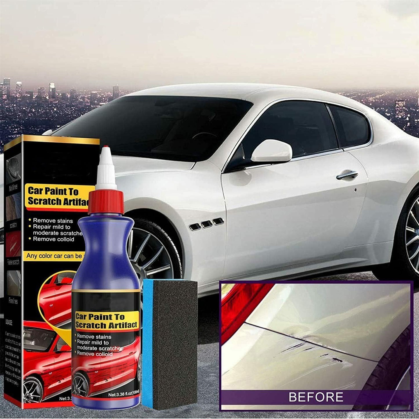 Car Scratch Remover Repair Kit – Instant Paint Restoration & Protection