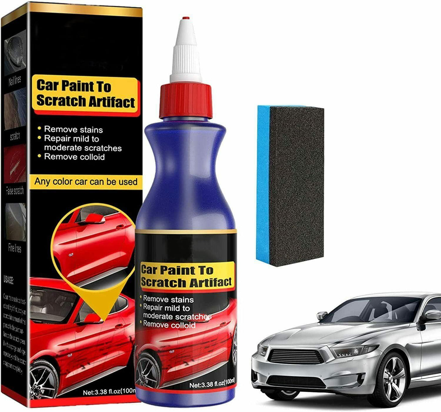 Car Scratch Remover Repair Kit – Instant Paint Restoration & Protection